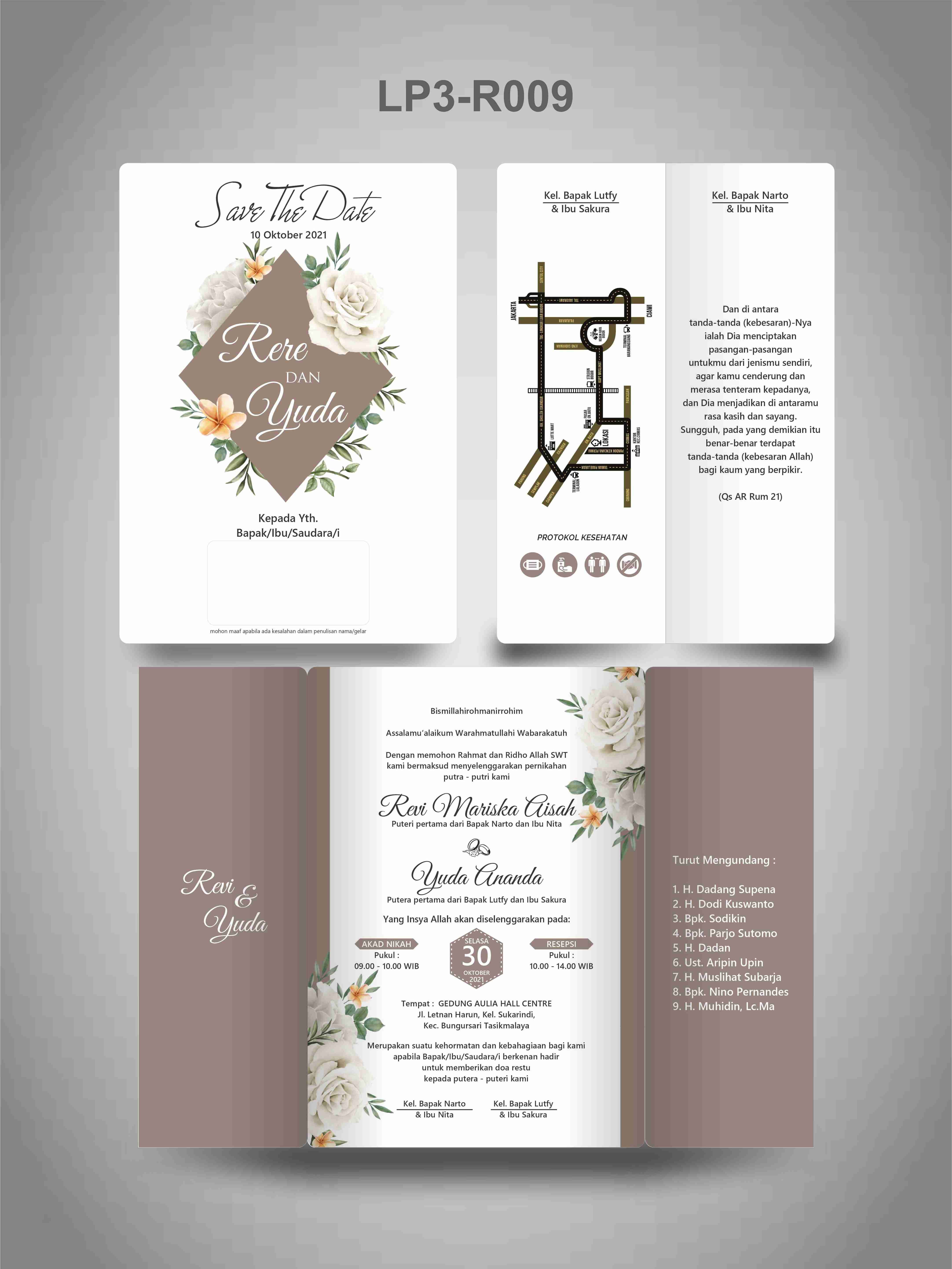 Contoh undangan cetak Enchanted Collection - Cocoa Mallow